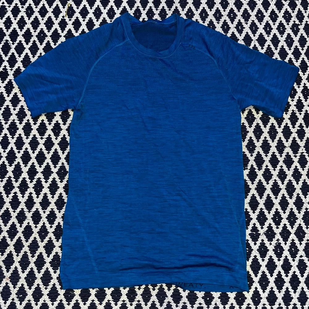 Blue Lululemon Athletic T-Shirt